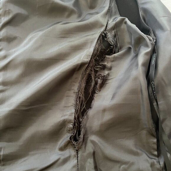 Calvin Klein Embellished Neck Dress Sz 8 Elegant Holiday Formal Retro Glam Chic - Picture 9 of 10